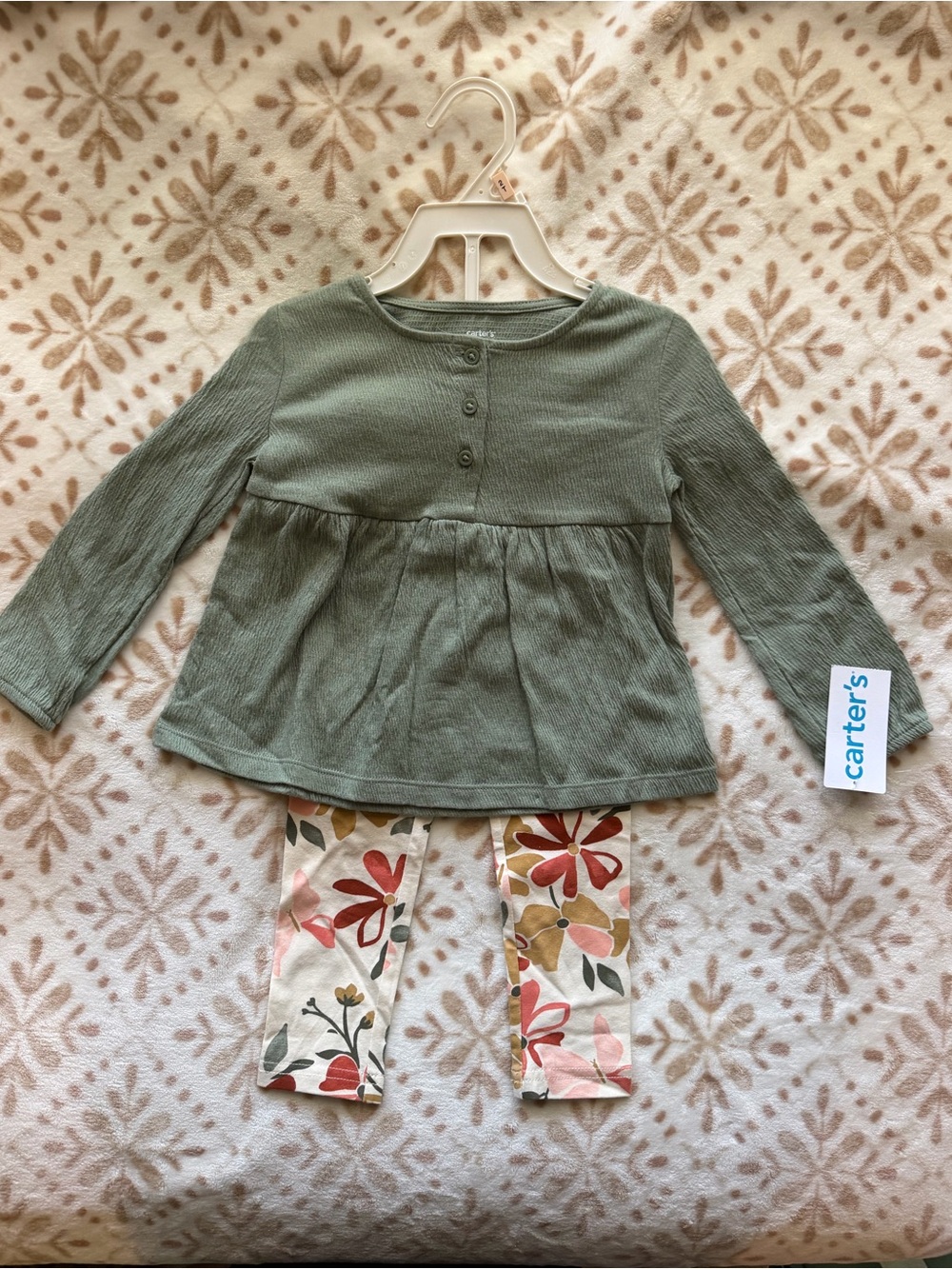 Carter's Olive Green Toddler Girl Set 2T